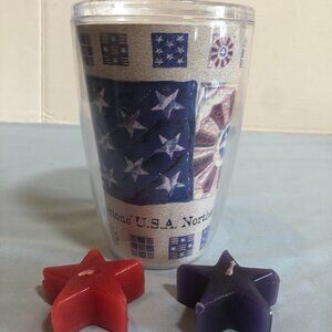 Northern Reflections U.S.A. Plastic Tumbler with Floating Candles #JS